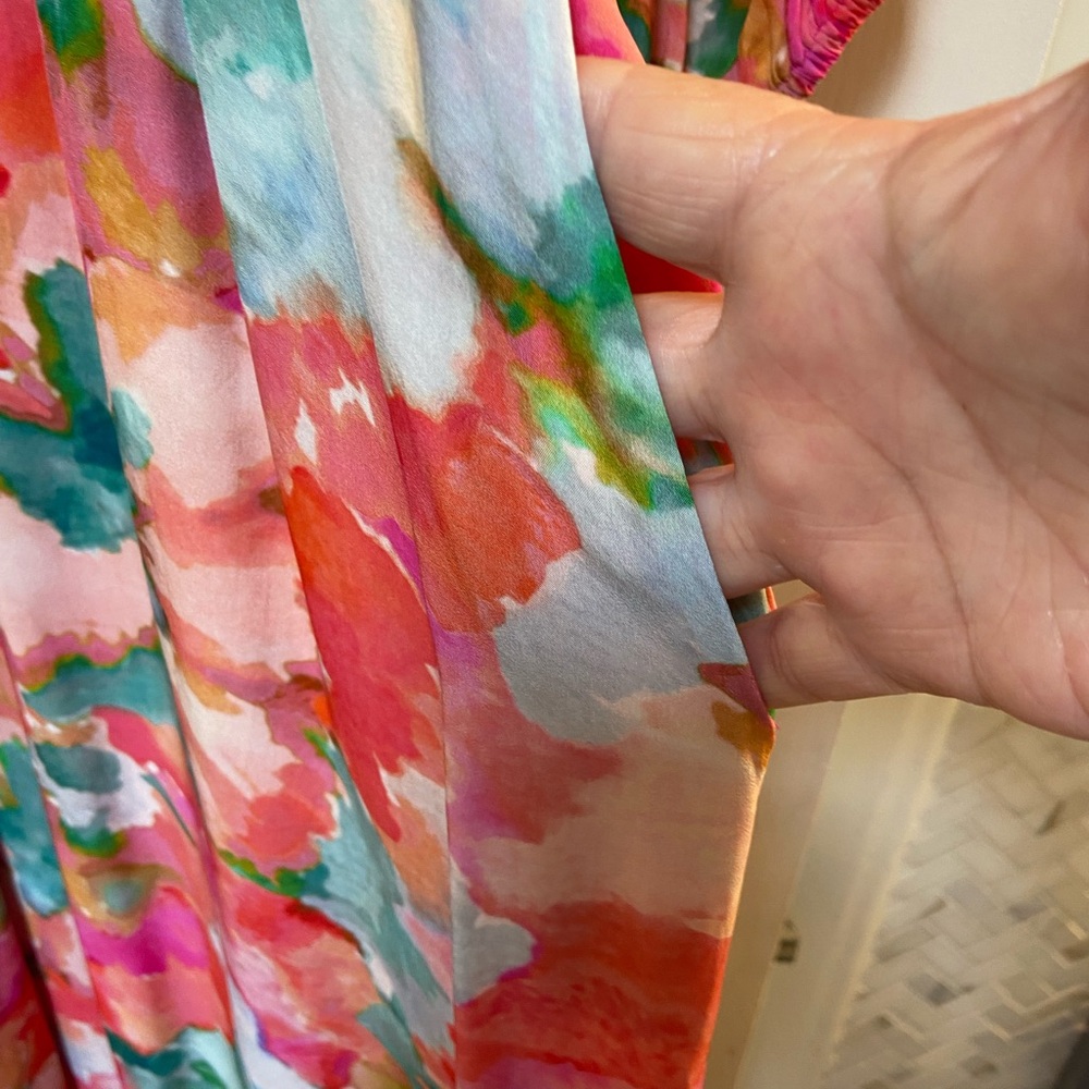 Soft Surroundings Floral Long Sleeve Maxi Dress - Picture 2 of 9